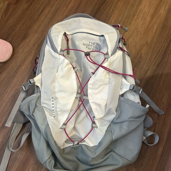 cream and pink north face backpack The North Face | Bags | The North Face Gray And Cream Backpack With Pink  Accents